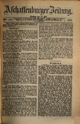 Aschaffenburger Zeitung Dienstag 13. Juli 1875