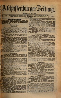 Aschaffenburger Zeitung Montag 26. Juli 1875