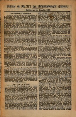 Aschaffenburger Zeitung Freitag 24. Dezember 1875