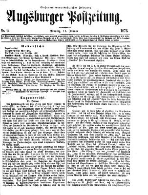 Augsburger Postzeitung Montag 11. Januar 1875