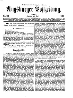 Augsburger Postzeitung Samstag 15. Mai 1875