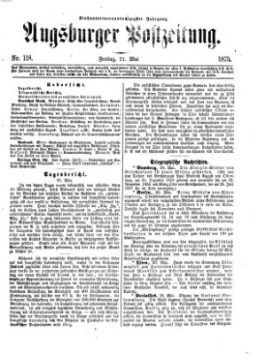 Augsburger Postzeitung Freitag 21. Mai 1875