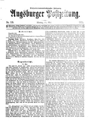 Augsburger Postzeitung Montag 31. Mai 1875