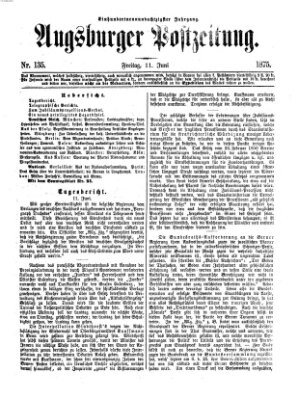 Augsburger Postzeitung Freitag 11. Juni 1875