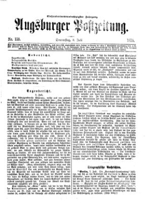 Augsburger Postzeitung Donnerstag 8. Juli 1875