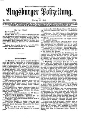 Augsburger Postzeitung Freitag 16. Juli 1875