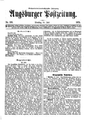 Augsburger Postzeitung Dienstag 20. Juli 1875