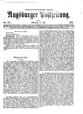 Augsburger Postzeitung Mittwoch 28. Juli 1875