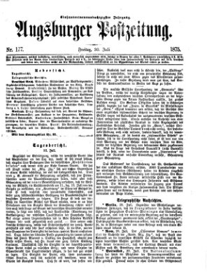 Augsburger Postzeitung Freitag 30. Juli 1875