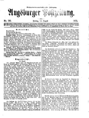 Augsburger Postzeitung Freitag 20. August 1875