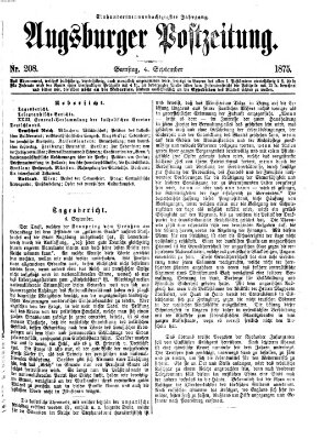 Augsburger Postzeitung Samstag 4. September 1875