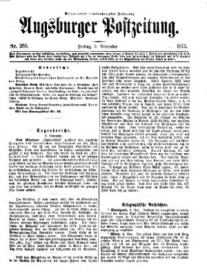 Augsburger Postzeitung Freitag 5. November 1875