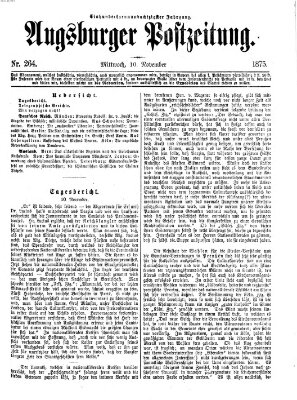 Augsburger Postzeitung Mittwoch 10. November 1875