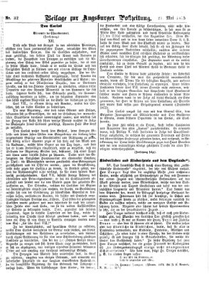 Augsburger Postzeitung. Beilage zur Augsburger Postzeitung (Augsburger Postzeitung) Freitag 21. Mai 1875