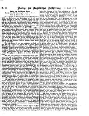 Augsburger Postzeitung. Beilage zur Augsburger Postzeitung (Augsburger Postzeitung) Donnerstag 24. Juni 1875