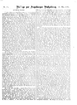 Augsburger Postzeitung. Beilage zur Augsburger Postzeitung (Augsburger Postzeitung) Donnerstag 16. Dezember 1875