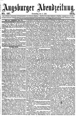 Augsburger Abendzeitung Donnerstag 8. Juli 1875