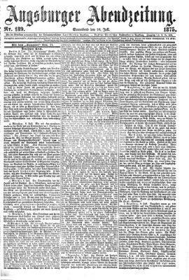 Augsburger Abendzeitung Samstag 10. Juli 1875