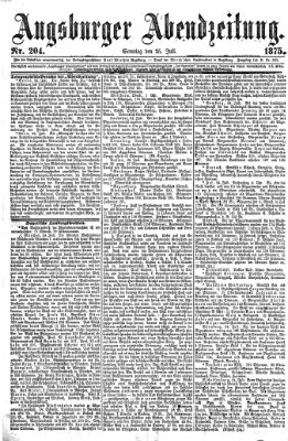 Augsburger Abendzeitung Sonntag 25. Juli 1875