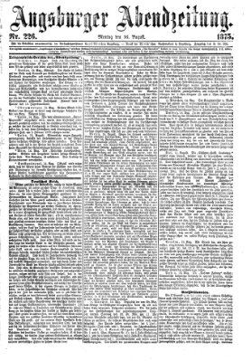 Augsburger Abendzeitung Montag 16. August 1875