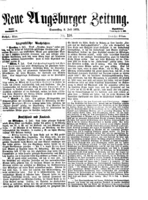 Neue Augsburger Zeitung Donnerstag 8. Juli 1875