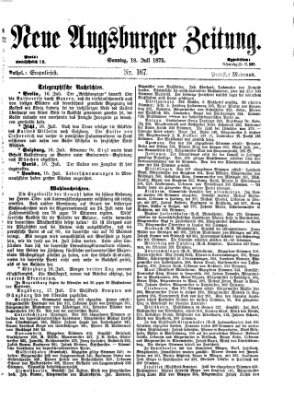 Neue Augsburger Zeitung Sonntag 18. Juli 1875