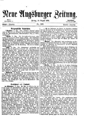 Neue Augsburger Zeitung Freitag 13. August 1875