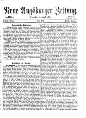 Neue Augsburger Zeitung Donnerstag 19. August 1875