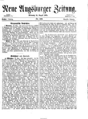 Neue Augsburger Zeitung Mittwoch 25. August 1875