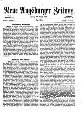 Neue Augsburger Zeitung Freitag 27. August 1875