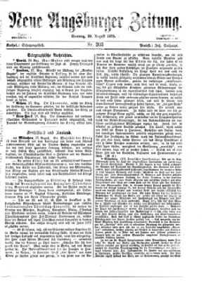 Neue Augsburger Zeitung Sonntag 29. August 1875