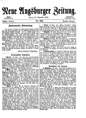 Neue Augsburger Zeitung Freitag 24. September 1875