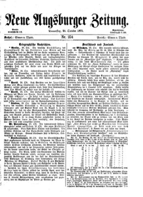 Neue Augsburger Zeitung Donnerstag 28. Oktober 1875