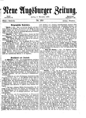 Neue Augsburger Zeitung Freitag 5. November 1875