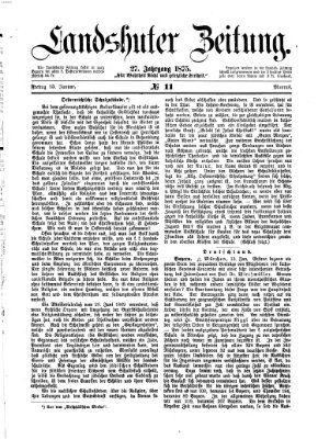 Landshuter Zeitung Freitag 15. Januar 1875