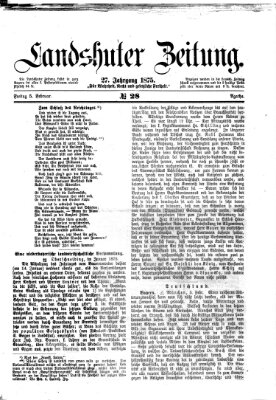 Landshuter Zeitung Freitag 5. Februar 1875