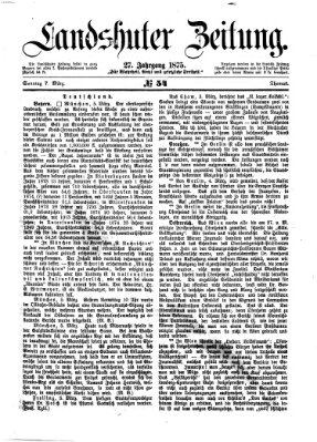 Landshuter Zeitung Sonntag 7. März 1875