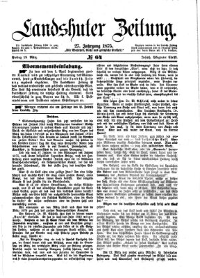 Landshuter Zeitung Freitag 19. März 1875