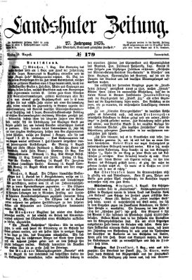 Landshuter Zeitung Dienstag 10. August 1875