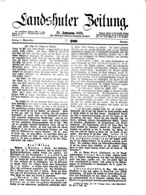 Landshuter Zeitung Freitag 3. September 1875