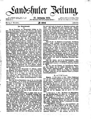 Landshuter Zeitung Freitag 5. November 1875