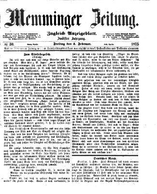 Memminger Zeitung Freitag 5. Februar 1875