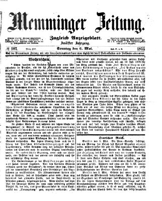 Memminger Zeitung Sonntag 9. Mai 1875