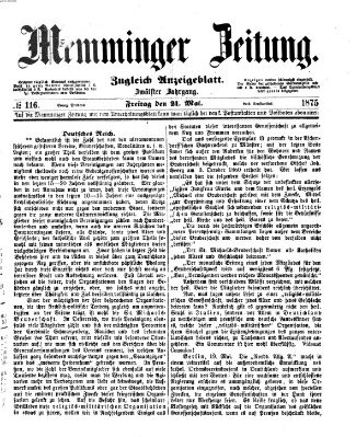 Memminger Zeitung Freitag 21. Mai 1875