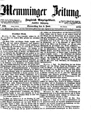 Memminger Zeitung Donnerstag 3. Juni 1875