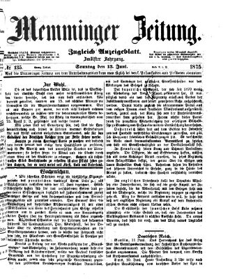 Memminger Zeitung Sonntag 13. Juni 1875