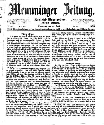 Memminger Zeitung Sonntag 4. Juli 1875