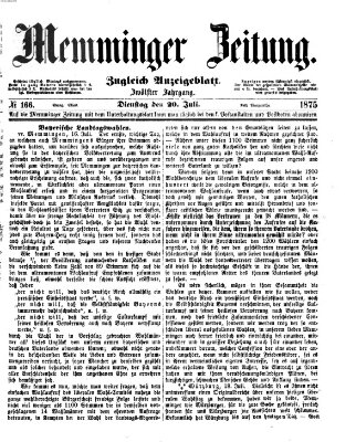 Memminger Zeitung Dienstag 20. Juli 1875