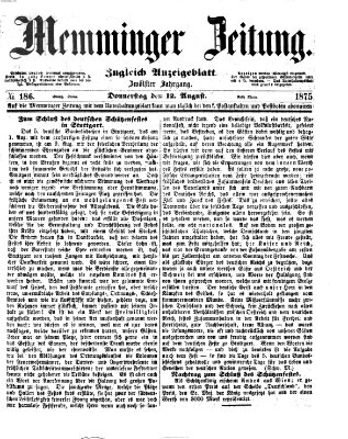 Memminger Zeitung Donnerstag 12. August 1875