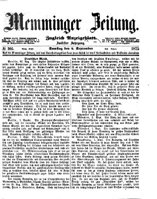 Memminger Zeitung Samstag 4. September 1875